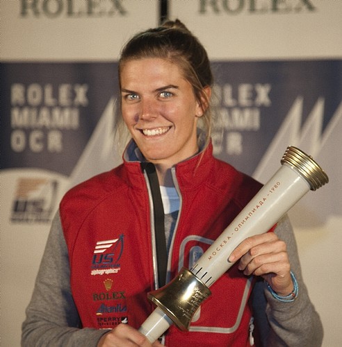 Golden Torch Award for best performance by a US sailor- Paige Railey, Laser Radial class - Rolex Miami OCR ©  Rolex/Daniel Forster http://www.regattanews.com